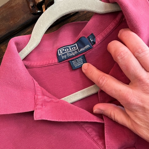 Ladies, size large, dark pink Polo by Ralph Lauren Shirt. - Picture 2 of 2